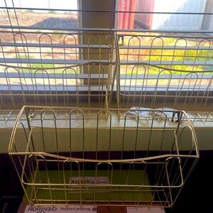 Set of three office wall gold baskets. Brand new. Not in box.